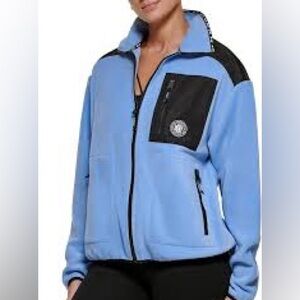DKNY Sport Light Blue Fleece Top
